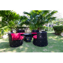 Bestseller Wicker PE Rattan Ess-Sets Tisch und 4 Stühle Outdoor Möbel